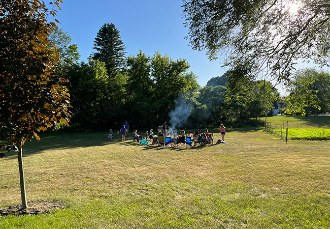 friday family fire gathering at necrc